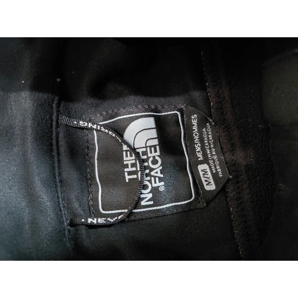 The North Face Mens Apex Bionic Jacket Softshell Fleece Lined Mens Sz M Black